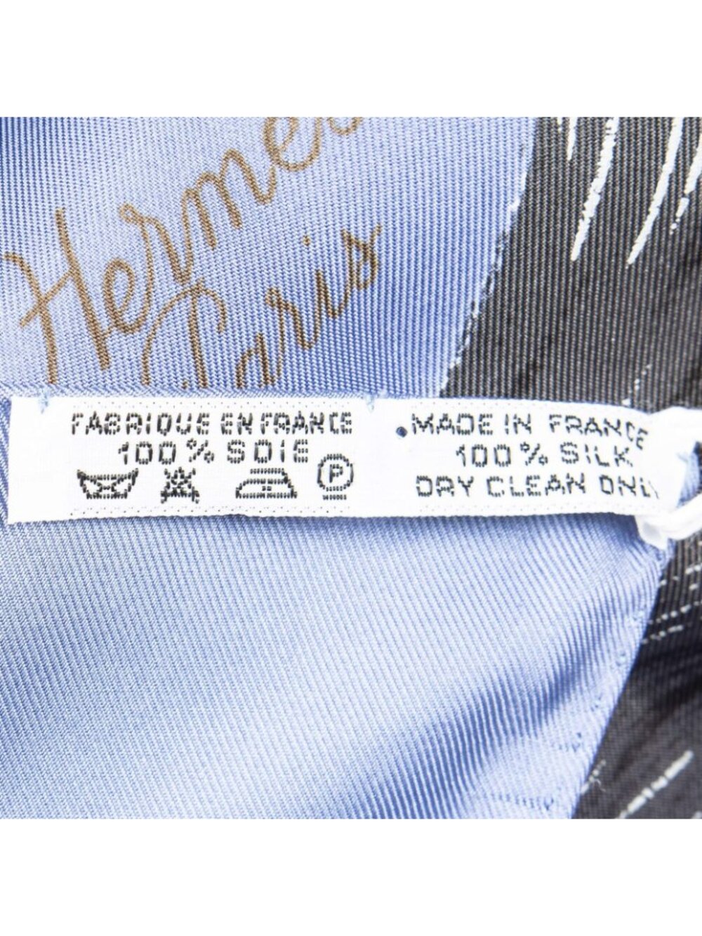 Hermes Scarf Blue - Picture 5 of 5